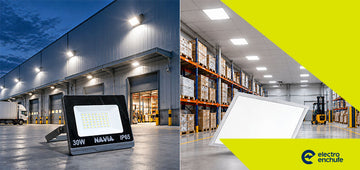 Reflector LED o panel LED: ¿cuál es mejor para tu almacén? Guía de compra