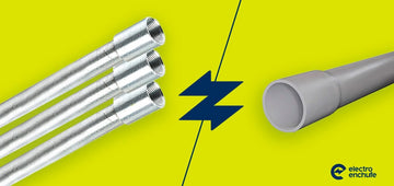Diferencias entre tubería metálica y plástica para canalización eléctrica