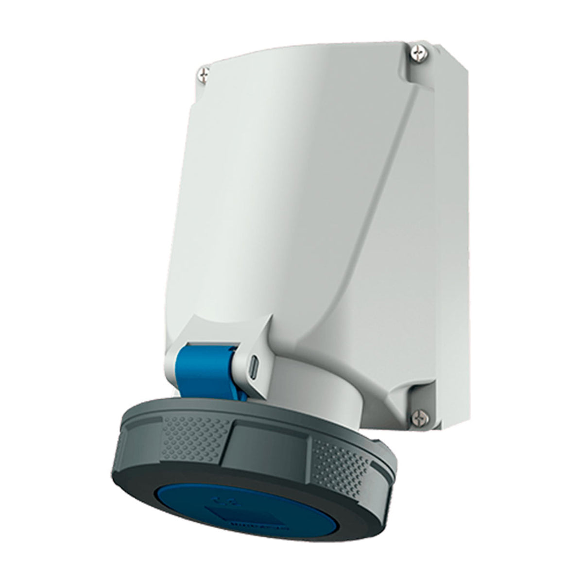 TOMA VISIBLE 63AMP 2P+T 250V AZUL 6H IP67