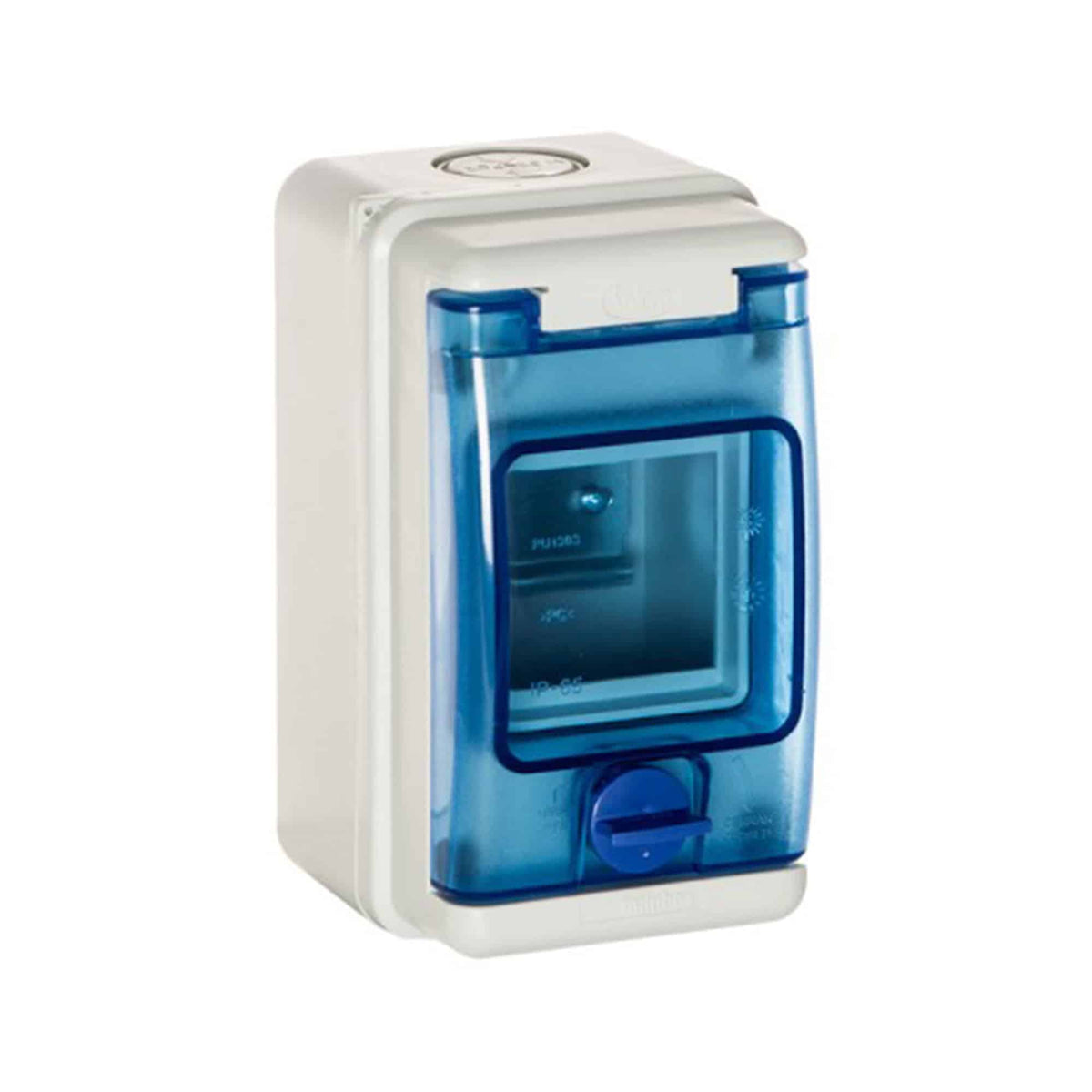TABLERO ADOSADO TERMOPLÁSTICO, 3P IK08 IP65, S/BORNE, 85x155x100mm (pretroquelado inferior y superior, laterales lisos)
