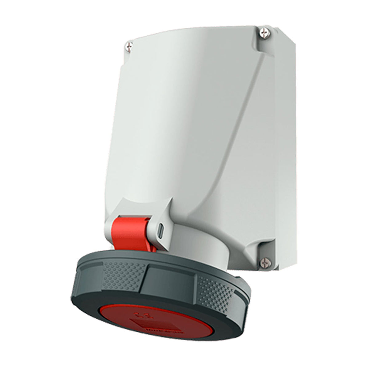 TOMA VISIBLE 63AMP 3P+T 415V ROJO 6H IP67