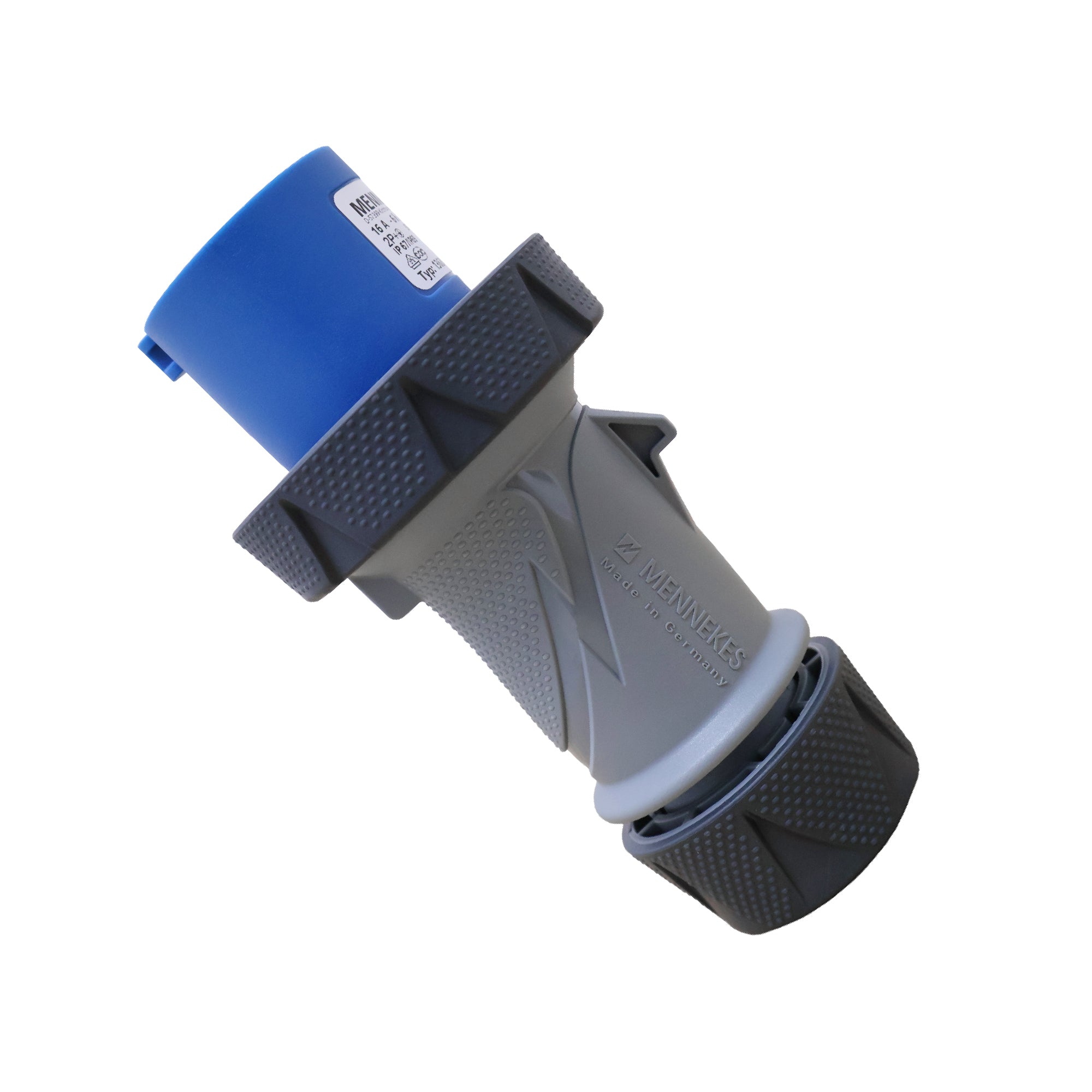 ENCHUFE 16AMP 2P+T 250V AZUL 6H IP67/69 POWERTOP XTRA