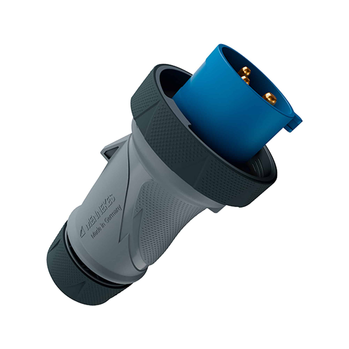 ENCHUFE 32AMP 2P+T 250V AZUL 6H IP67/69 POWERTOP XTRA