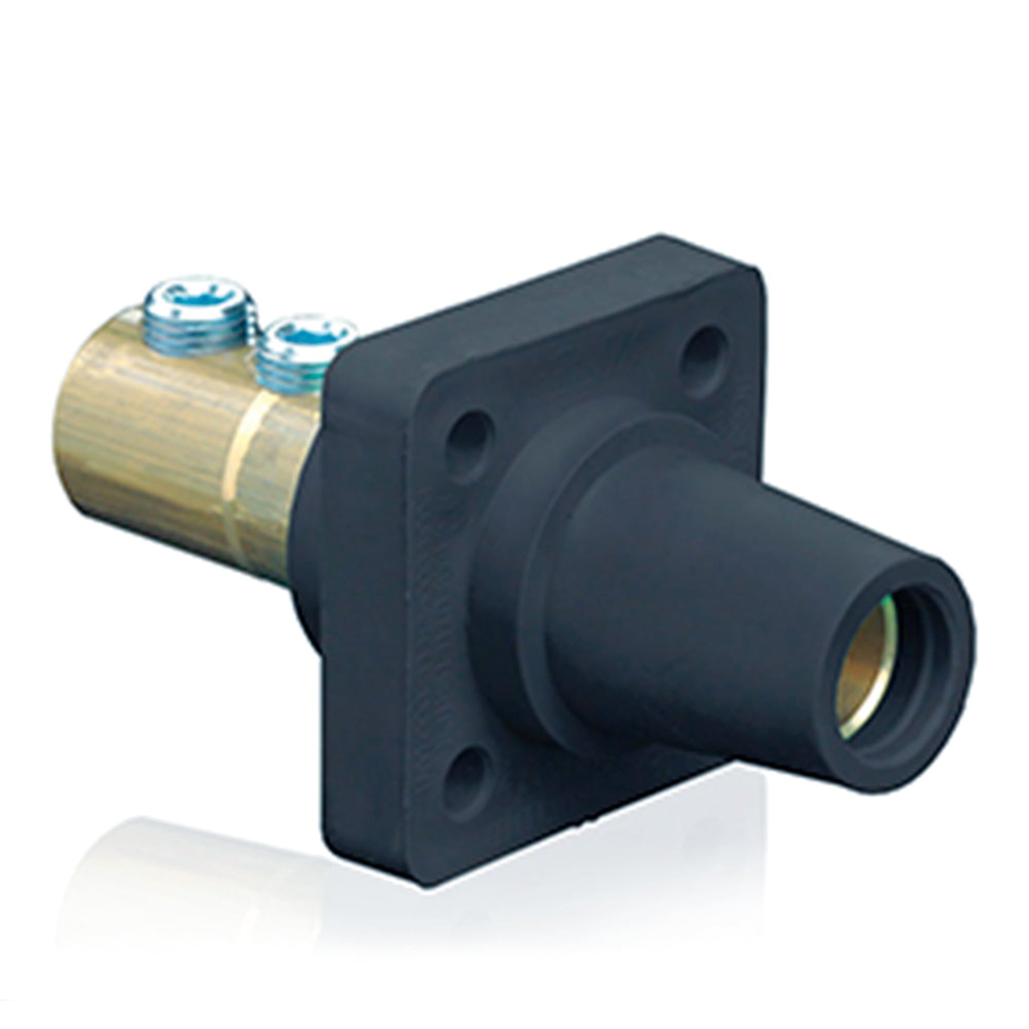 TOMA EMPOTRABLE CAM TYPE (FEMALE) 400A 600V C/2 PERNOS VERDE Cable:2/0-4/0 AWG (CAM LOCK)