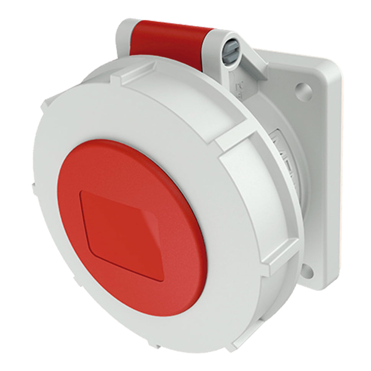 TOMA EMPOTRABLE RECTO 16AMP 3P+N+T 415V ROJO 6H IP67 (PARA AMAXX) CONEXIÃ“N CON TORNILLOS