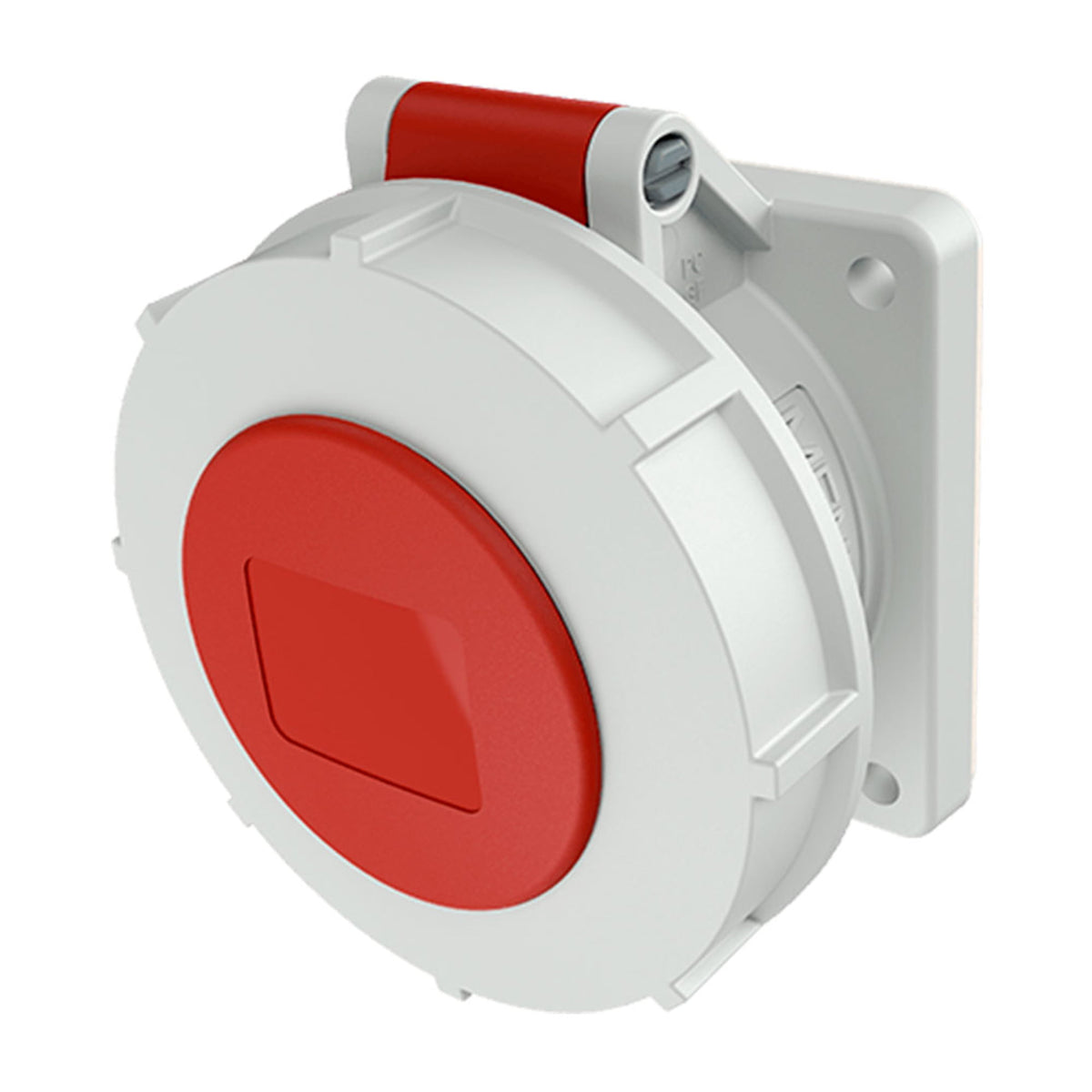 TOMA EMPOTRABLE RECTO 32AMP 3P+T 6H 415V ROJO IP67 (PARA AMAXX) CONEXIÃ“N CON TORNILLOS