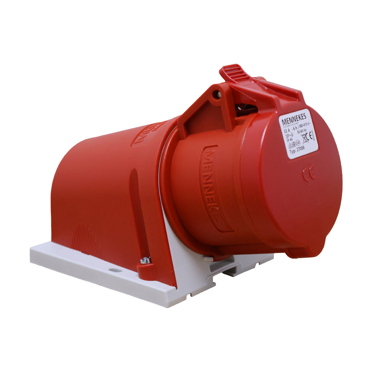 TOMA VISIBLE 32AMP 3P+T 415V ROJO 6H IP44