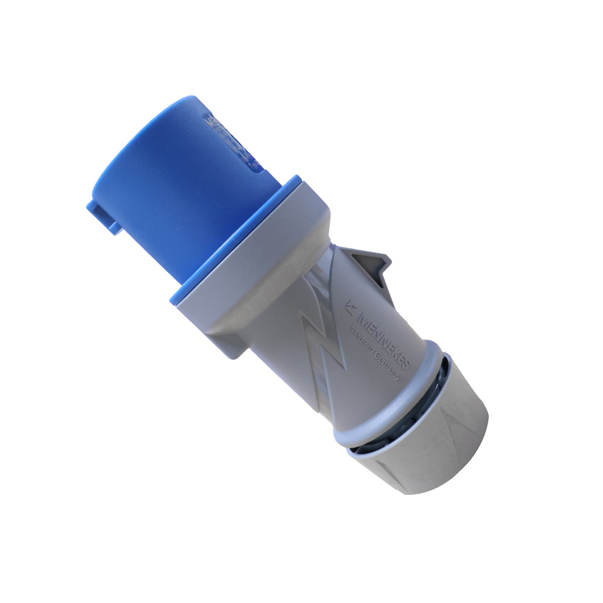 ENCHUFE 16AMP 2P+T 250V AZUL 6H IP44 POWERTOP PLUS (2 CUERPOS)
