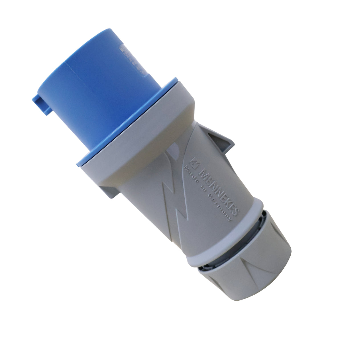 ENCHUFE 32AMP 2P+T 250V AZUL 6H IP44 POWERTOP PLUS (2 CUERPOS)