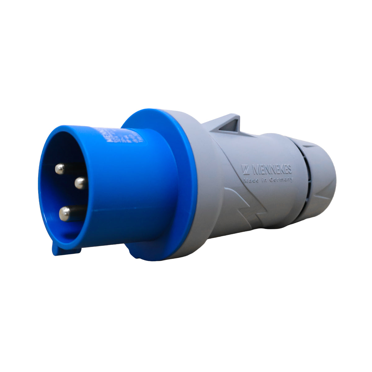 ENCHUFE 32AMP 2P+T 250V AZUL 6H IP44 POWERTOP PLUS (2 CUERPOS)