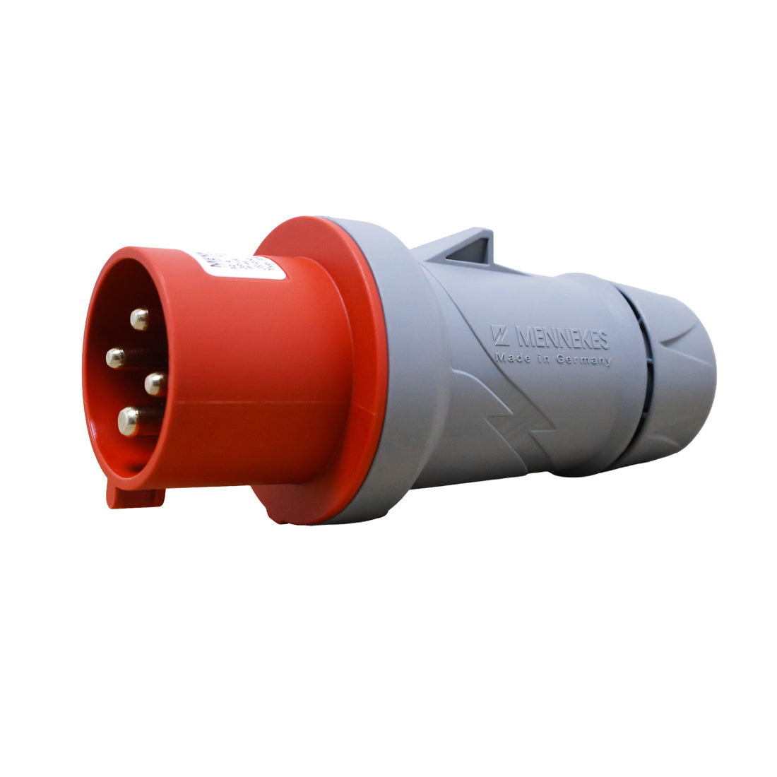 ENCHUFE 32AMP 3P+T 415V ROJO 6H IP44 POWETOP PLUS (2 CUERPOS)