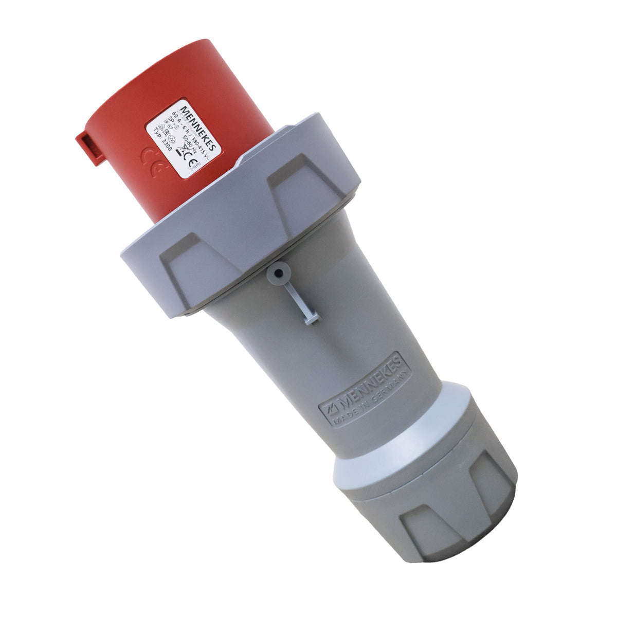 ENCHUFE 63AMP 3P+T 415V ROJO 6H IP67 POWERTOP PLUS