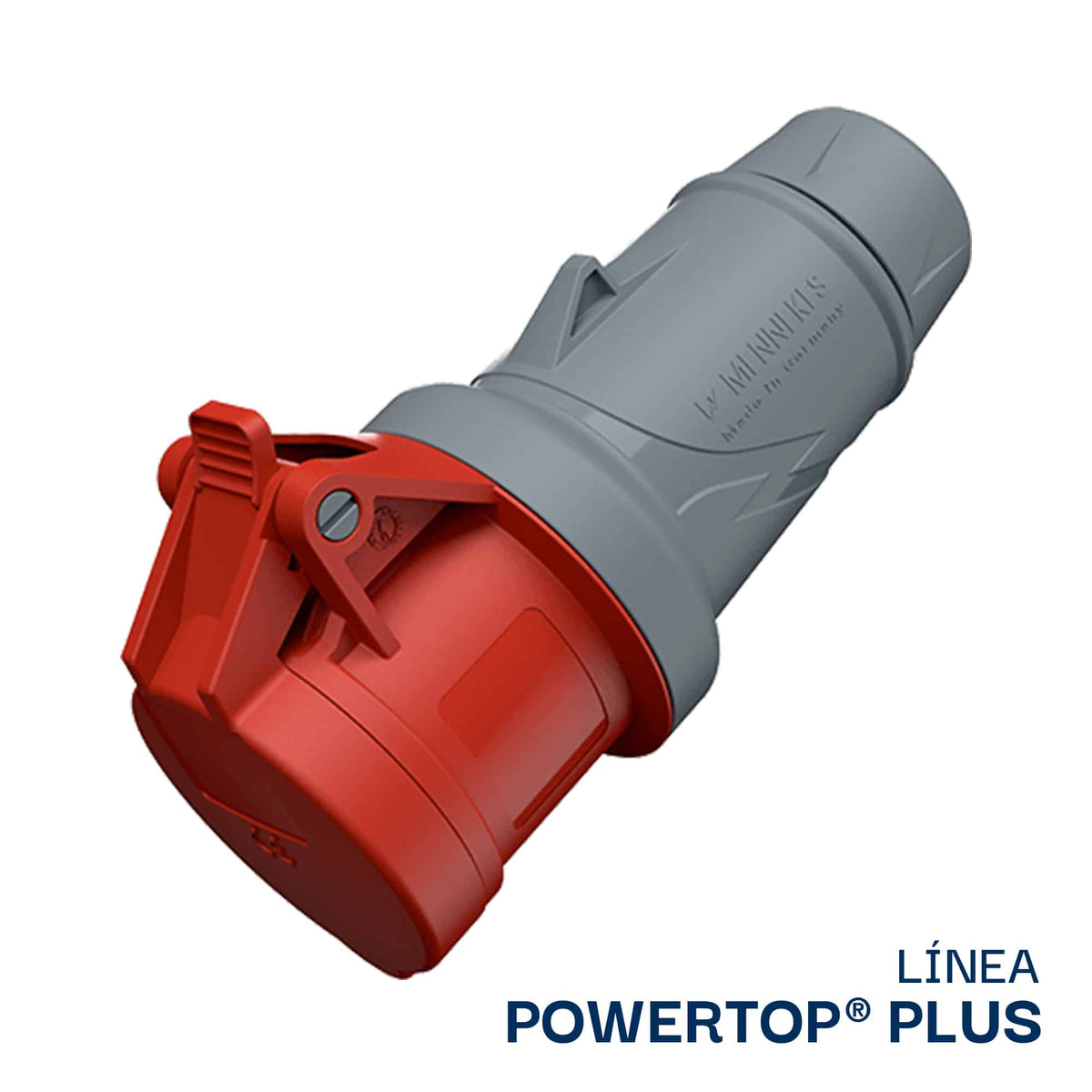 TOMA AEREO 32AMP 3P+N+T 415V ROJO 6H IP44 POWERTOP PLUS (2 CUERPOS)