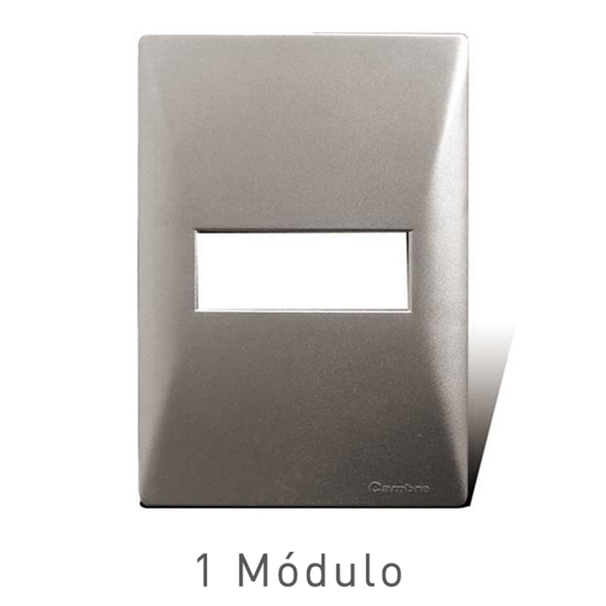 PLACA COLOR ALUMINIO (SIGLO XXII) 1 MÓDULO