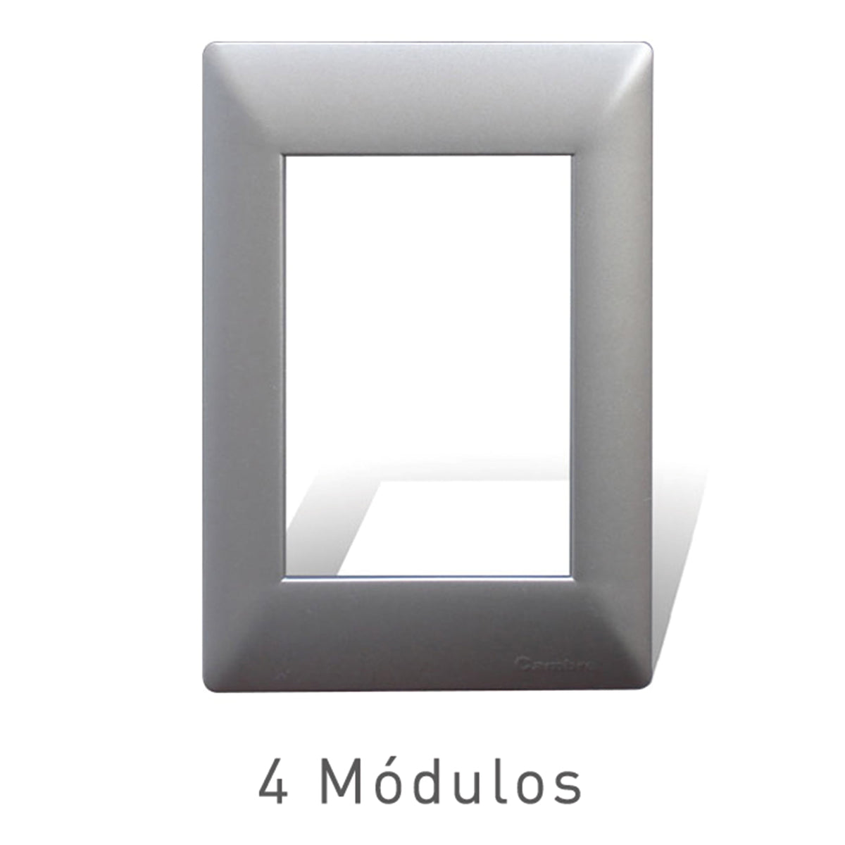 PLACA COLOR ALUMINIO (SIGLO XXII) 4 MÓDULOS