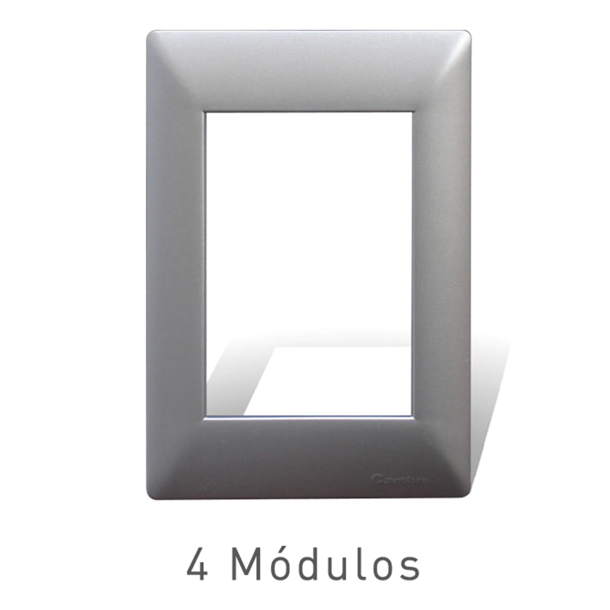 PLACA COLOR ALUMINIO (SIGLO XXII) 4 MÓDULOS
