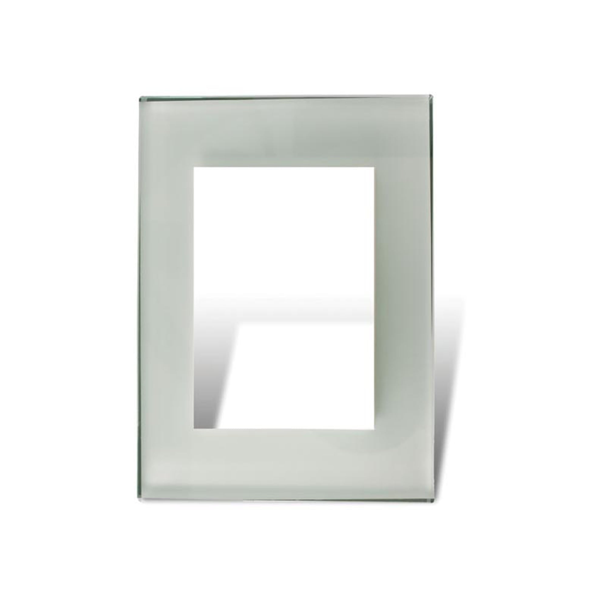 PLACA, DISTANCIADOR VIDRIO BLANCO Incluye RIBETES (Blanco y gris)