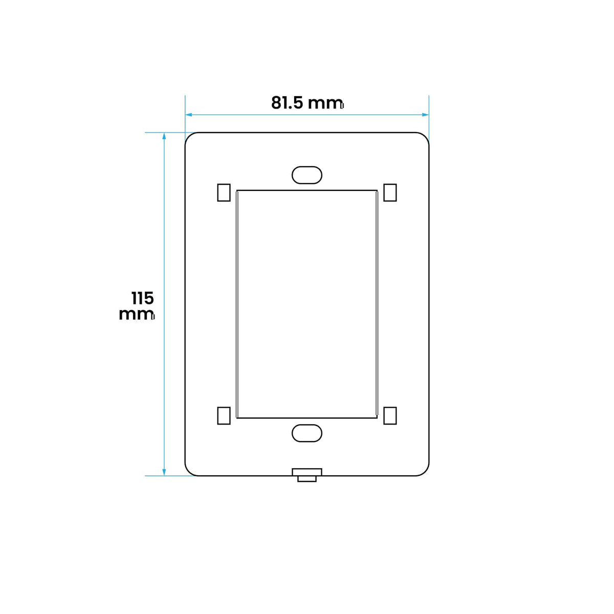 BASTIDOR PARA PLACA BAUHAUS (1 - 4 MÓDULOS)
