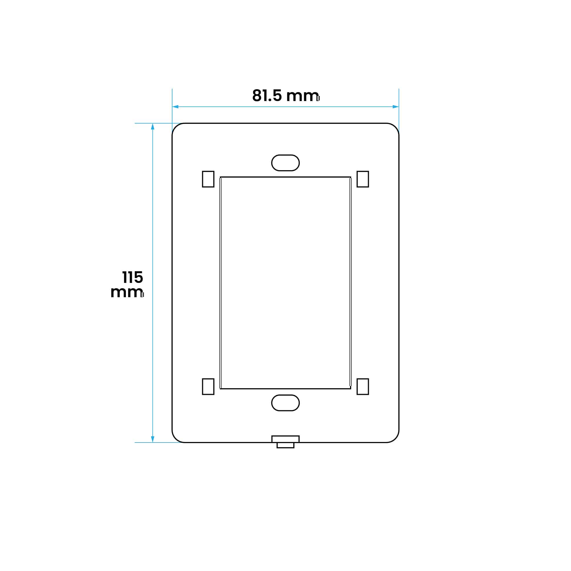 BASTIDOR PARA PLACA BAUHAUS (1 - 4 MÓDULOS)