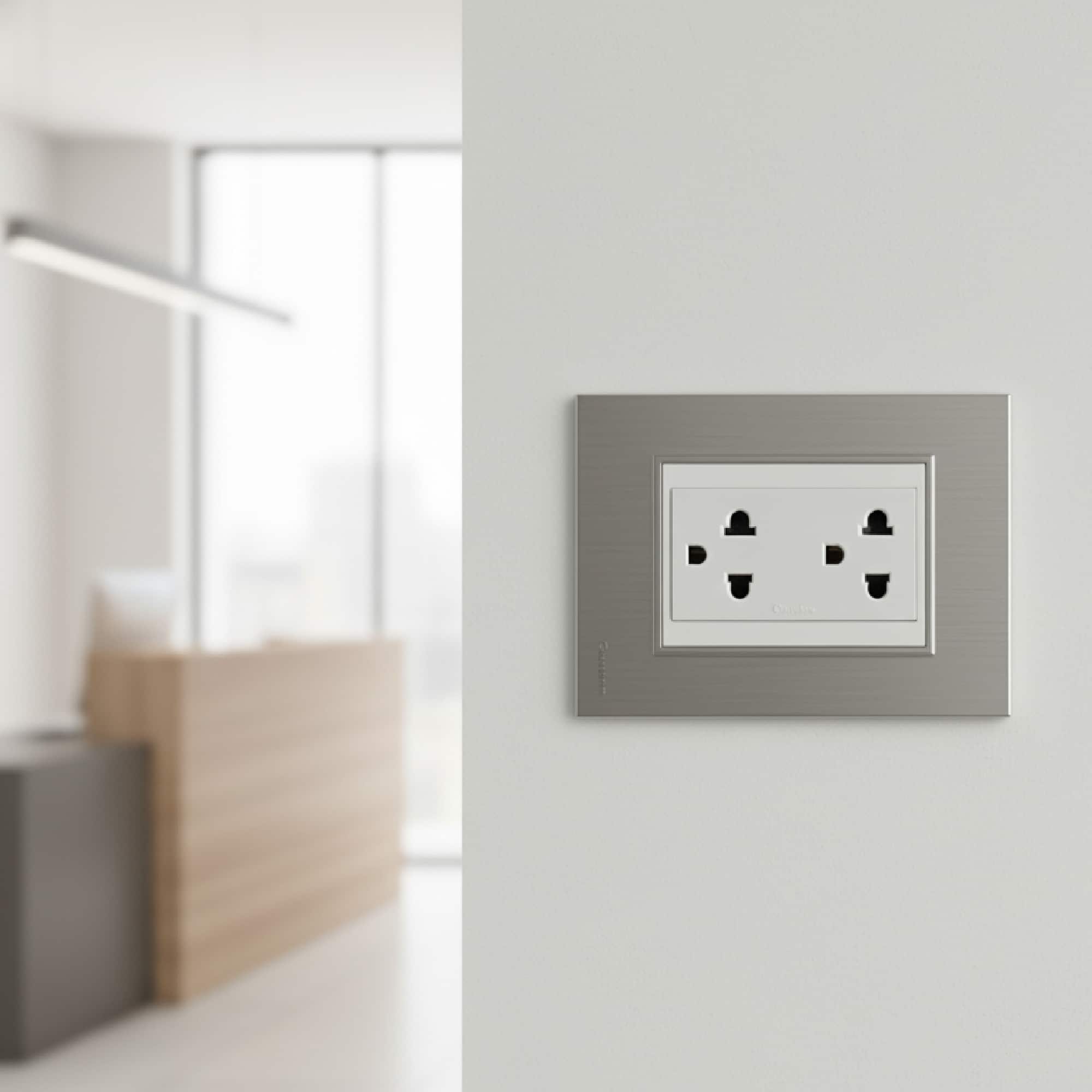 RIBETE GRIS PLACA BAUHAUS (1 - 4 MÓDULOS)