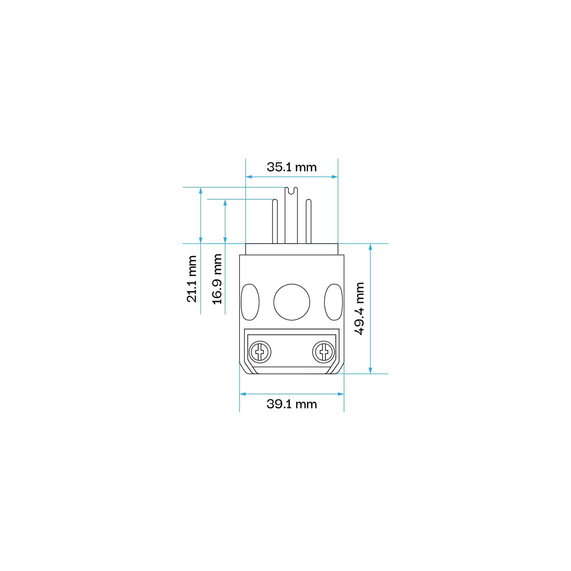 ENCHUFE 15A 125V L/T PVC AMARILLO