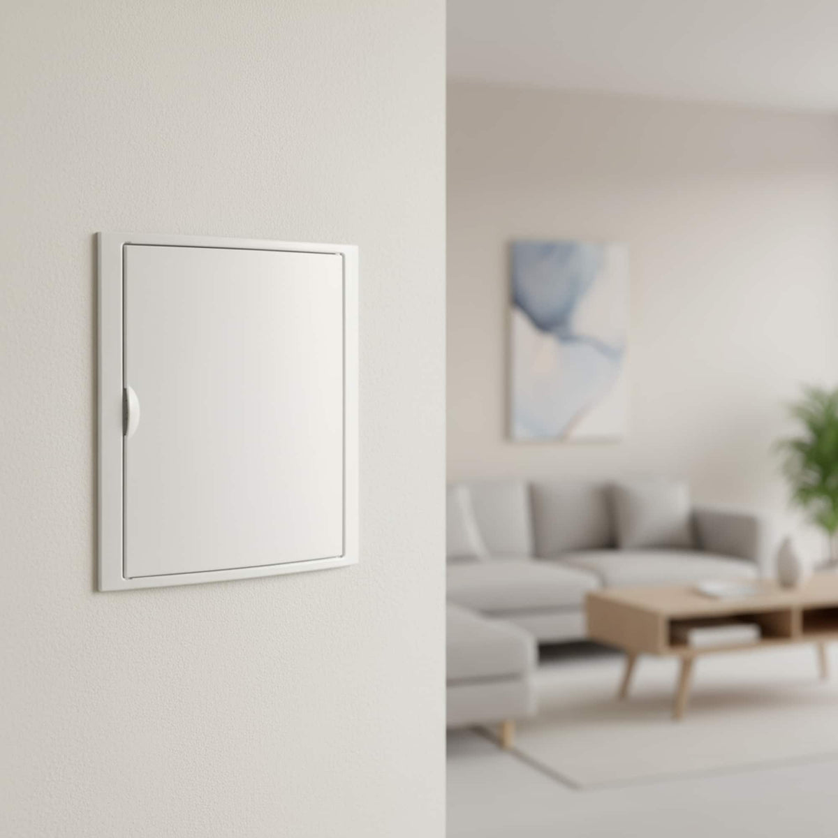 TABLERO EMPOTRADO TERMOPLÁSTICO, 24+4P, PUERTA BLANCA HORIZONTAL, 320x420x75mm