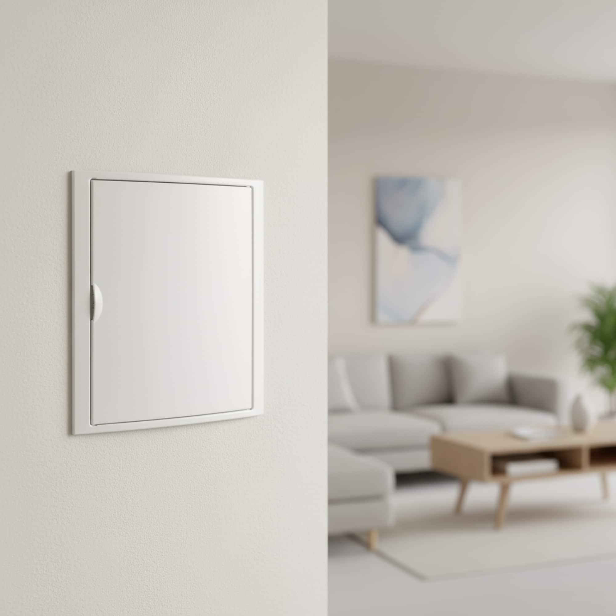 TABLERO EMPOTRADO TERMOPLÁSTICO, 24+4P, PUERTA BLANCA HORIZONTAL, 320x420x75mm