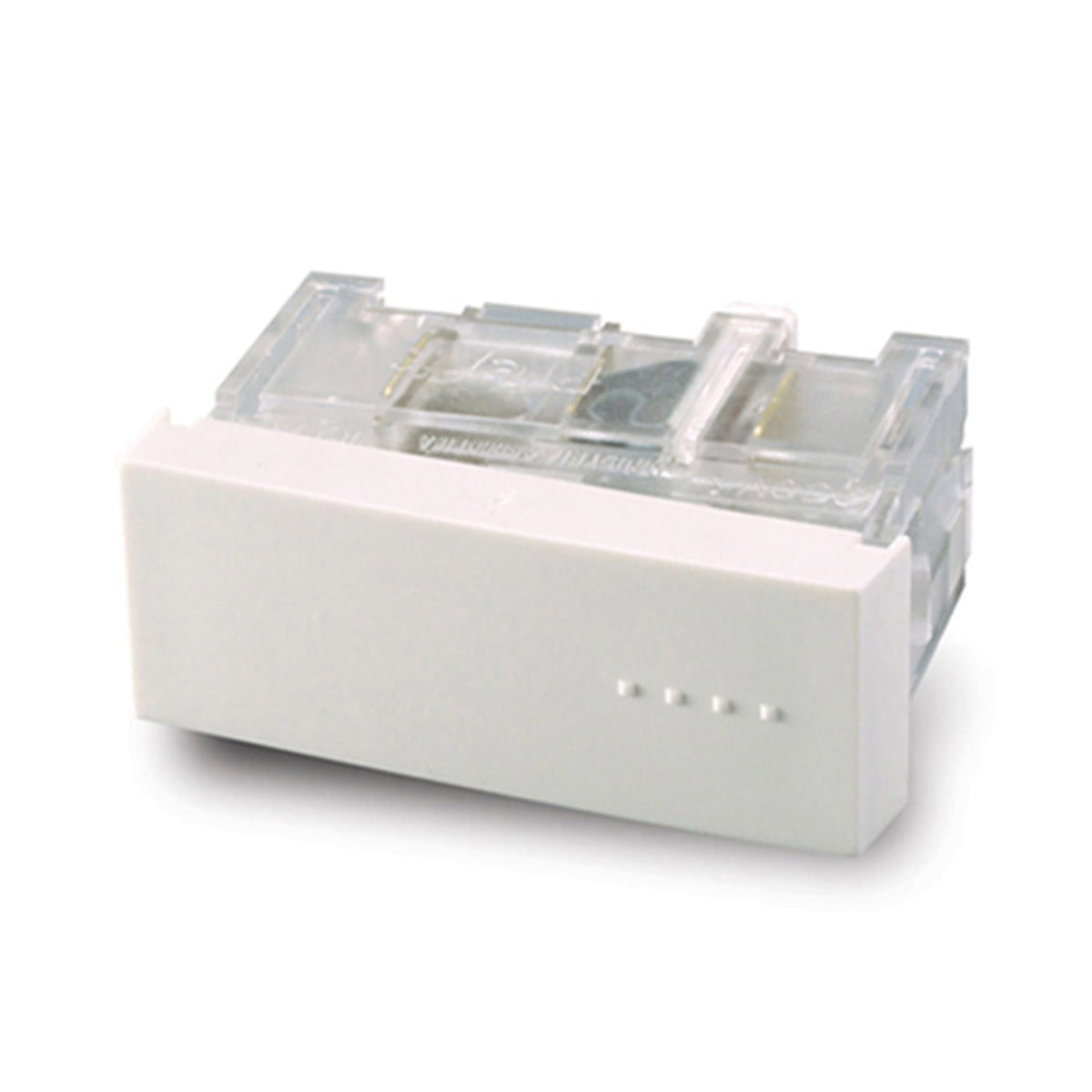 INTERRUPTOR SIMPLE CONMUTACIÓN (liso) 10A 250V BLANCO (1 MÓDULO)