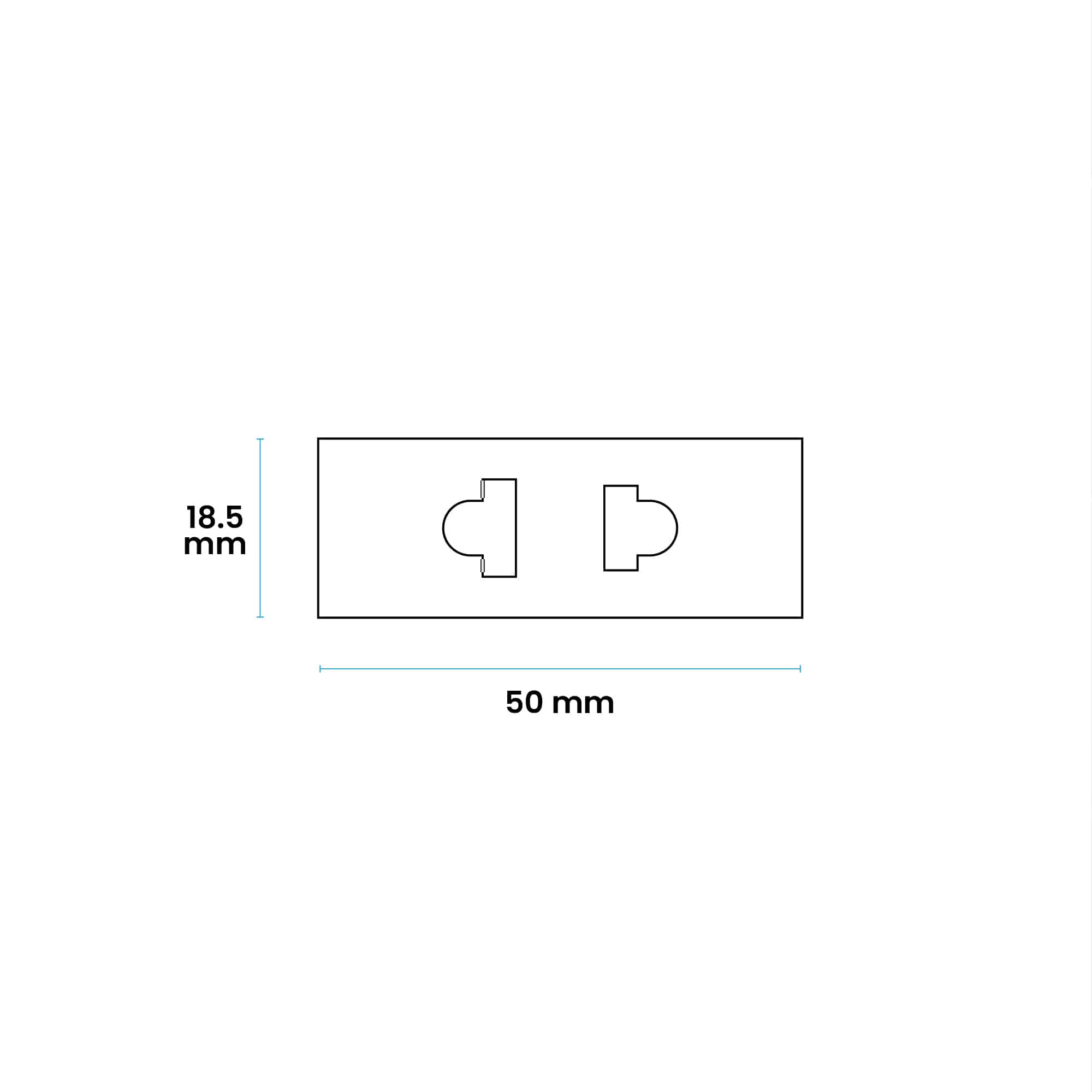 TOMA SIMPLE UNIVERSAL 10A 250V BLANCO (1 MÓDULO)