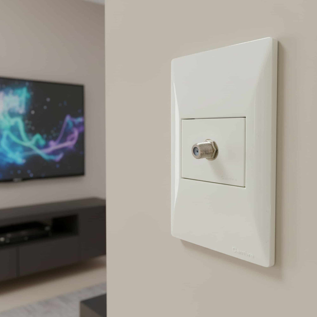 JACK PARA VIDEO - CABLE  BLANCO