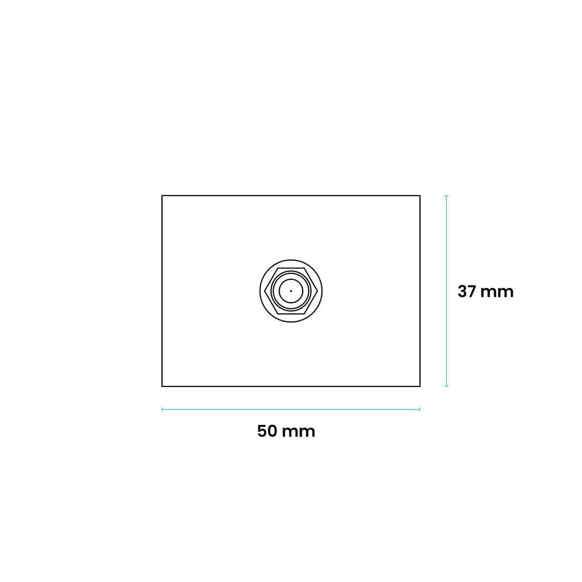 JACK PARA VIDEO - CABLE  BLANCO