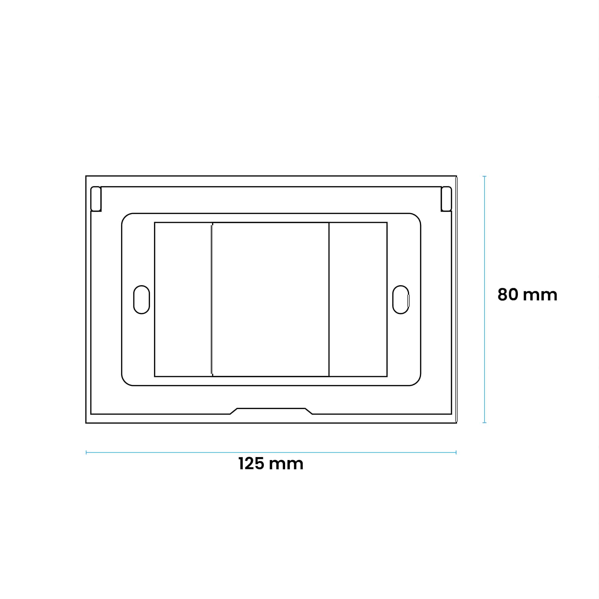 PLACA HERMETICA IP55 PROTECCION UV (1-4 MÓDULOS)