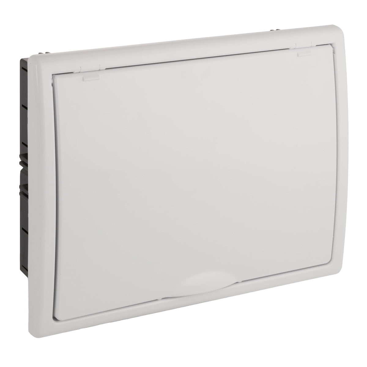 TABLERO EMPOTRADO TERMOPLÁSTICO, 12P, PUERTA BLANCA VERTICAL, 277x220x72mm