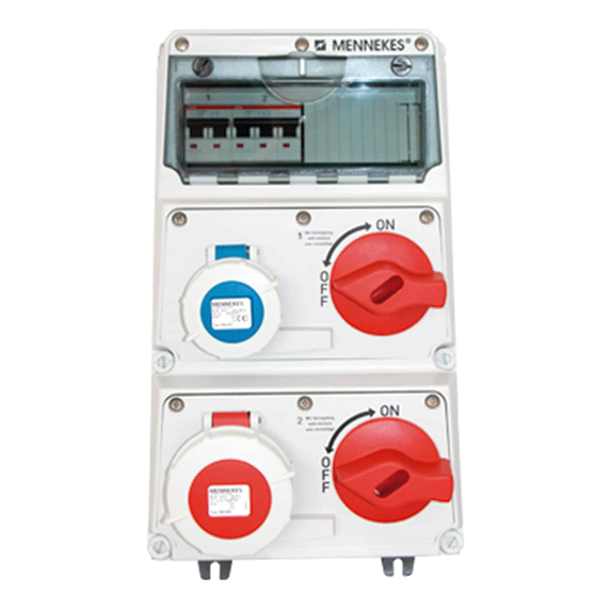 CAJA COMBINADA AMAXX IP67 1 TOMA 2P + T 16A 250V C/BLOQ.MEC. DUO 1 TOMA 3P+N+T 16A 415V C/1 INTERRUPT.TERMO 2X16A C/1 INTERRUPT.TERMO 3X16A