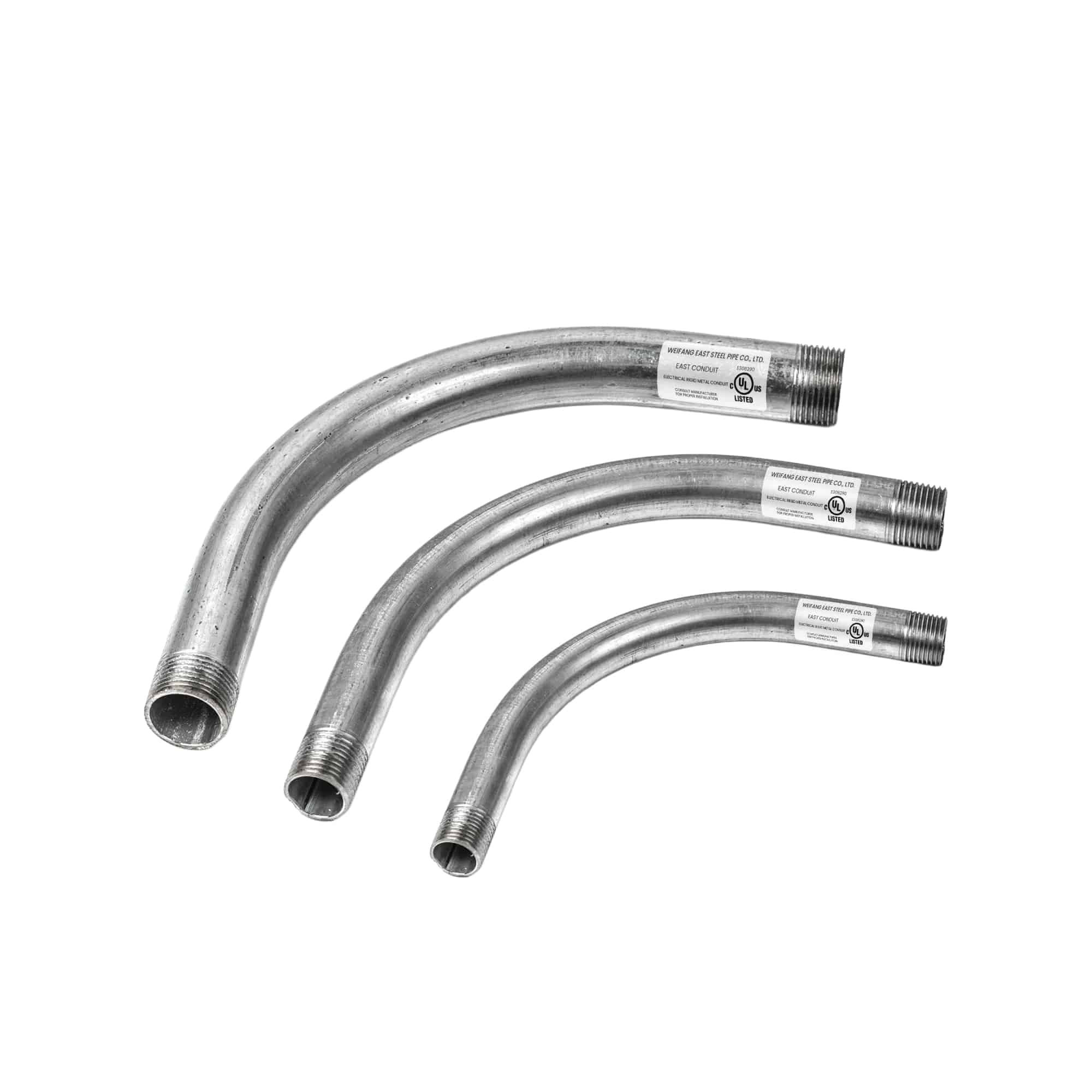 CURVA CONDUIT RIGID 2" GALVANIZADO EN CALIENTE CON UL E308290; Modelo: WFG