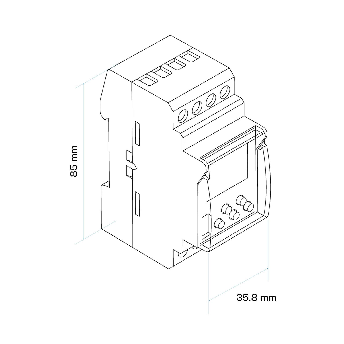 INTERRUPTOR HORARIO DIGITAL + BLUETOOTH, 2 MOD, 16 A, 230VAC, 1 CONM.