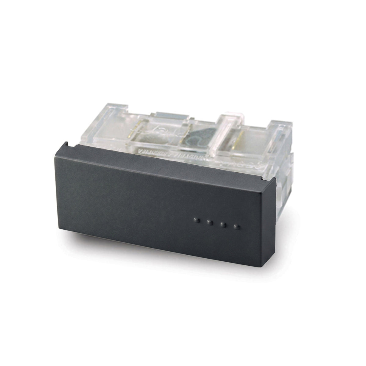 INTERRUPTOR SIMPLE CONMUTACIÓN (liso) 10A 250V GRIS (1 MÓDULO)