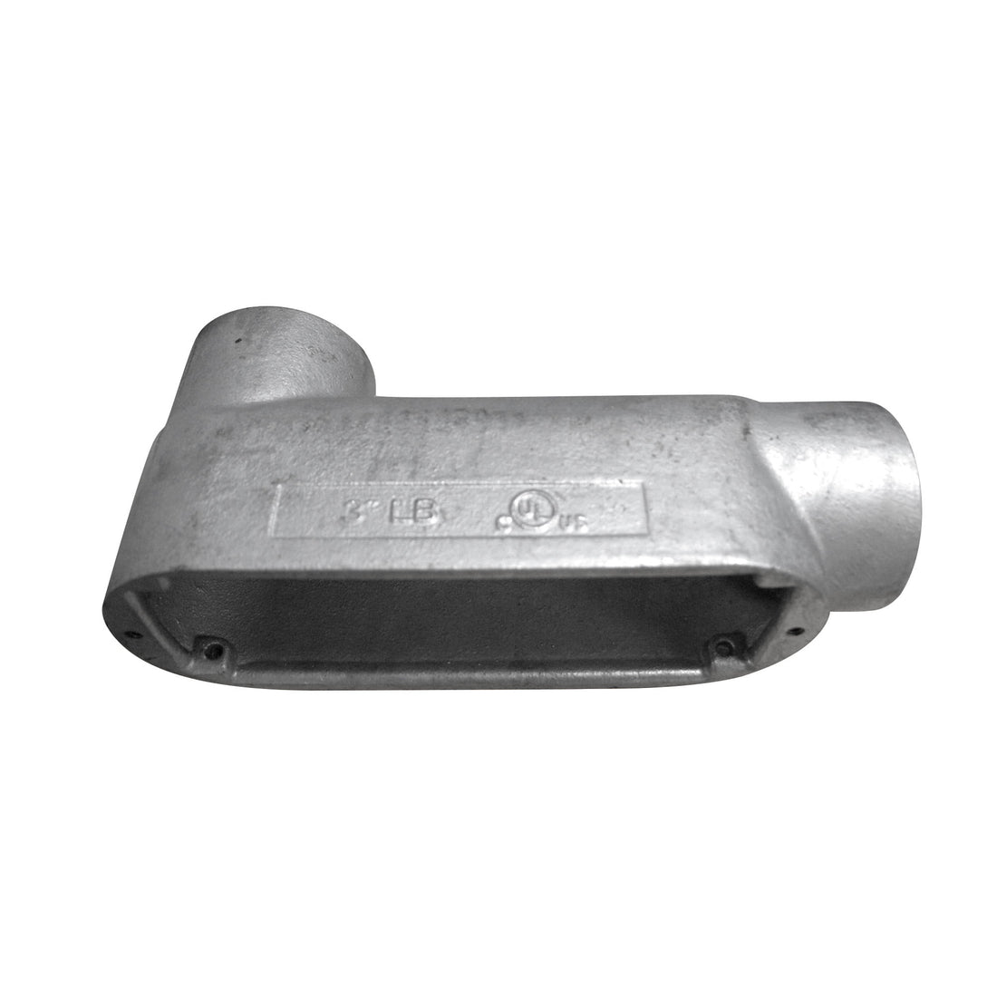 CAJA SIN TAPA CONDULET TIPO LL 2-1/2" FORM 5 HIERRO MALEABLE GALVANIZADO EN CALIENTE (CON UL)