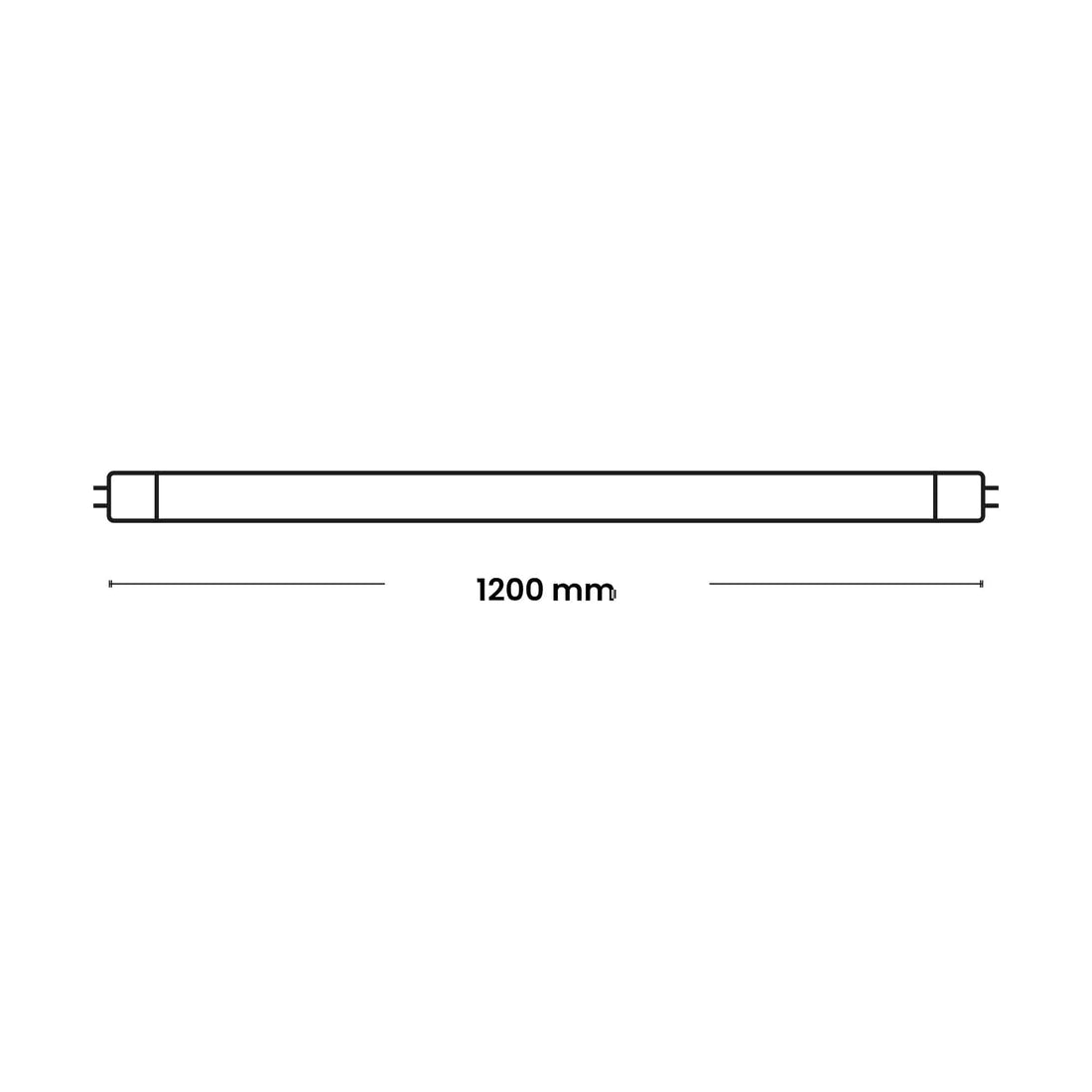 TUBO LED 1200MM, 18W 165-265V 90LM/W RA80 PF0.5 6500K 20000Hr VIDRIO