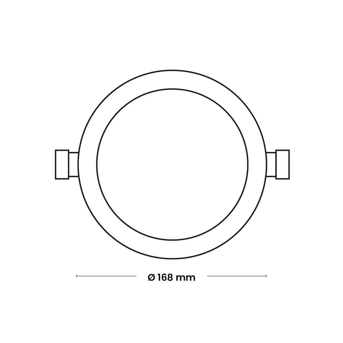 DOWNLIGHT LED CIRCULAR EMPOTRADO 12W, 960lm, IP20, 6500K 220-240VAC; Modelo: NV