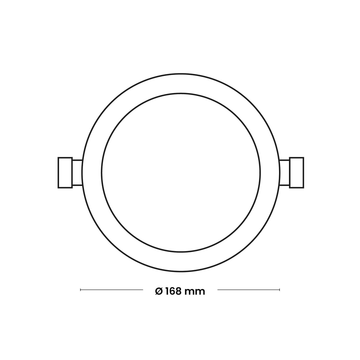 DOWNLIGHT LED CIRCULAR EMPOTRADO 12W, 960lm, IP20, 6500K 220-240VAC; Modelo: NV