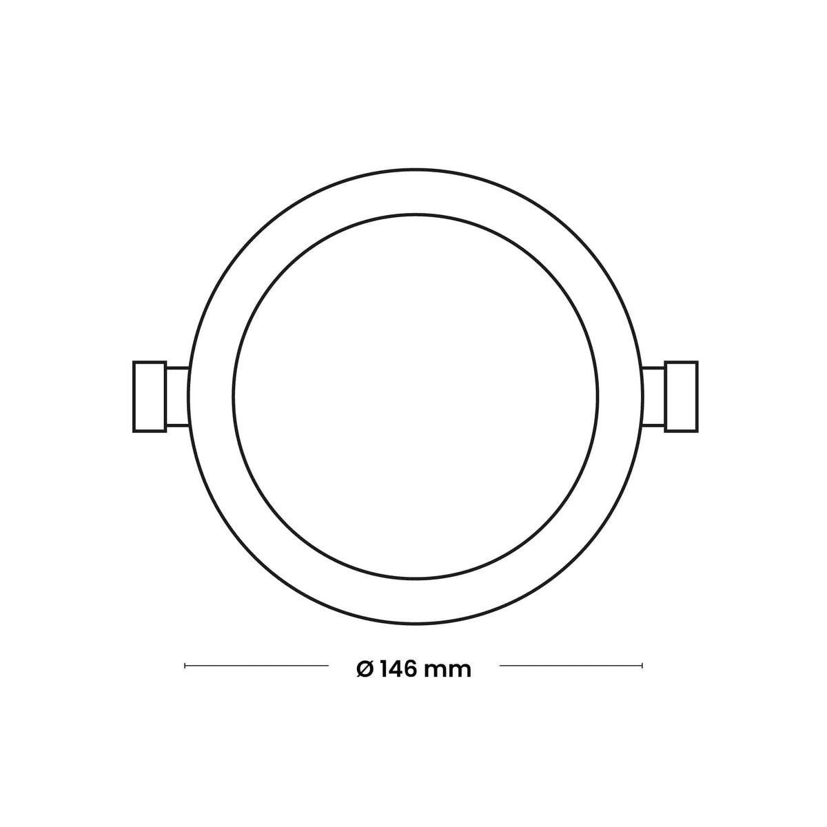 DOWNLIGHT LED CIRCULAR EMPOTRADO 9W, 675lm, IP20, 6500K 220-240VAC; Modelo: NV