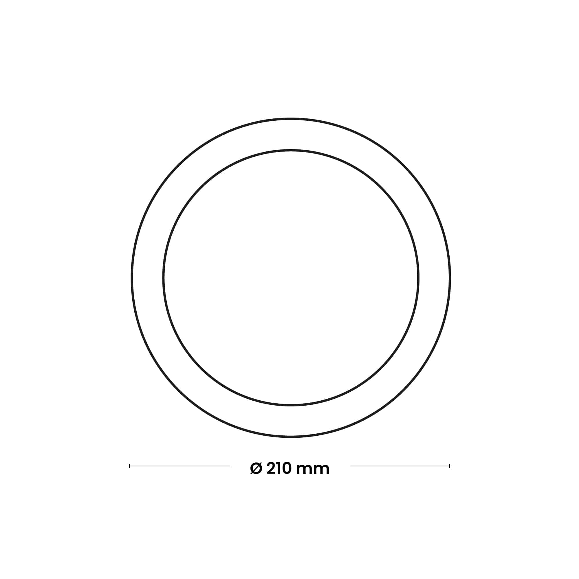 DOWNLIGHT LED CIRCULAR ADOSADO 18W, 1550lm, IP20, 6500K 220-240VAC; Modelo: NV