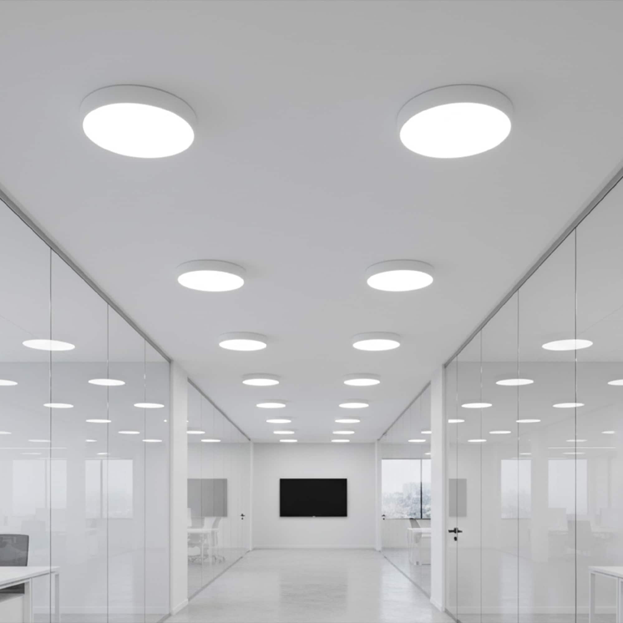DOWNLIGHT LED CIRCULAR ADOSADO 18W, 1550lm, IP20, 6500K 220-240VAC; Modelo: NV