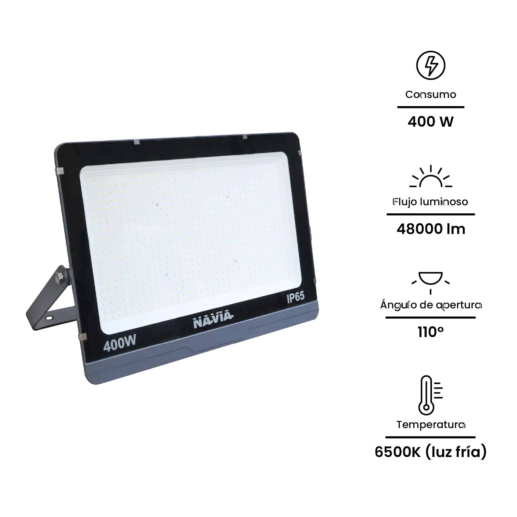REFLECTOR LED 400W, 48000lm, IP65 IK06, 6500K 100-277VAC; Modelo: NV