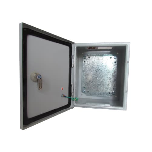 TABLERO METALICO ADOSABLE HERMETICO C/PLACA DE ACERO IP66 300X250X200MM