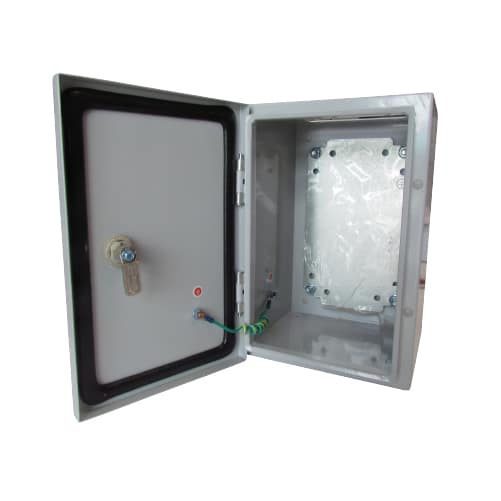 TABLERO METALICO ADOSABLE HERMETICO C/PLACA DE ACERO IP66 300X200X200MM