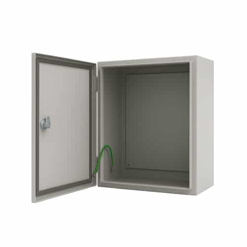 TABLERO METALICO ADOSABLE HERMETICO C/PLACA DE ACERO IP66 300X300X200MM