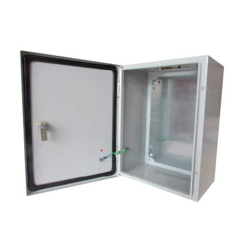 TABLERO METALICO ADOSABLE HERMETICO C/PLACA DE ACERO IP66 400X300X200MM