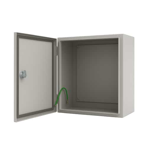TABLERO METALICO ADOSABLE HERMETICO C/PLACA DE ACERO IP66 500X500X150MM